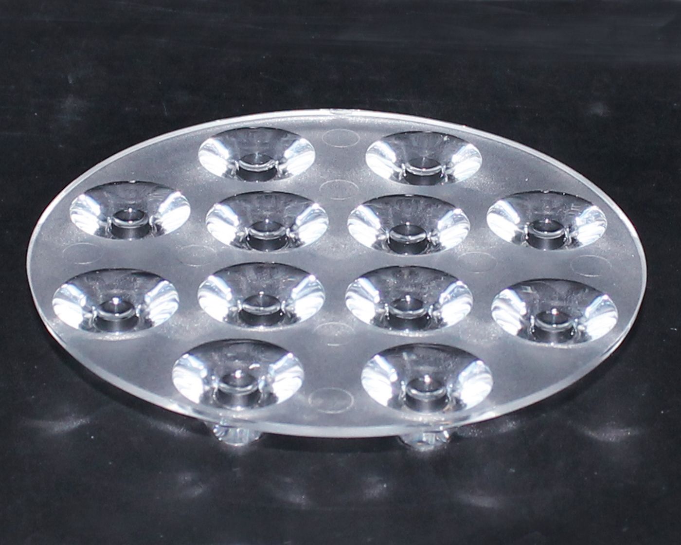 光学透镜,大功率led透镜,连体天花灯透镜,XJ73-6合1半圆光面