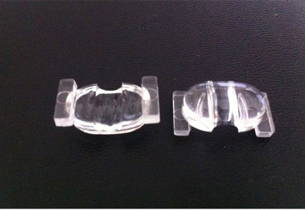 大功率LED路灯专用透镜，花生米透镜， led双角度透镜 ，led路灯透镜